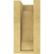 Ekena Millwork 4"W x 4"D x 8"H Wide Asheboro Rough Cedar Woodgrain TimberThane Corbel, Primed Tan CORUR04X04X08ASHRCPR - alternate 3
